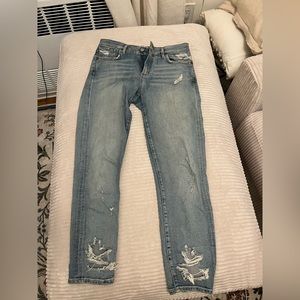 Agolde ankle rip jeans